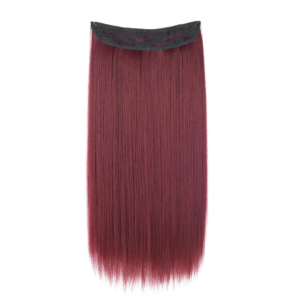 MERISIHAIR Blond deschis Extensii de păr lung și drept natural Fibră sintetică Purtare zilnică Cosplay Linie de pește invizibilă Postiță