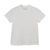 Solid Color Minimalist Casual Short Sleeve T-Shirt Women Tops White IX0391