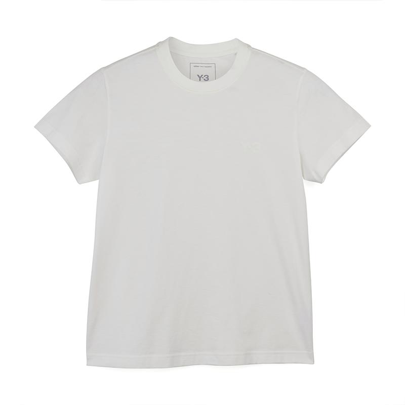 

Y-3 Solid Color Minimalist Casual Short Sleeve T-Shirt Women Tops White IX0391 S