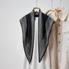 Summer Atmosphere Wearing Headscarf Twill Silk Simulation Silk Cool Diagonal Scarf Cashew Print Women's Triangle Silk Scarf