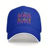 I Love Dogs and Coffee Baseball Cap Polyester Casual Adjustable Sun Hat Adult Summer Outdoor Cap