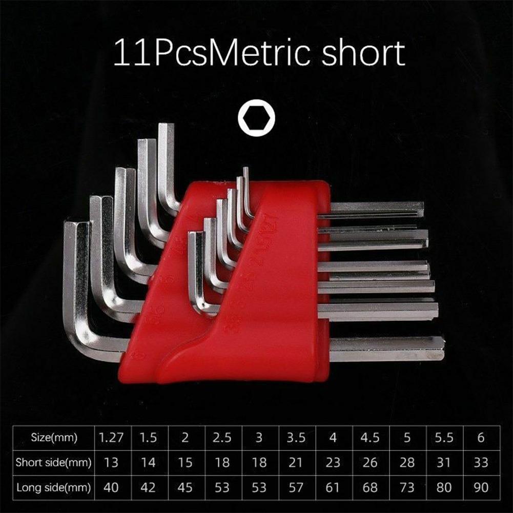 Compact Hex Wrench Set Metric and Inch Sizes for Home and Workshop