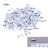 100pcs Bicycle Brake Cable Tips Aluminum Cable Tips Wire End Cap End Protection Cover for Brake Derailleur Cable Cycling Parts