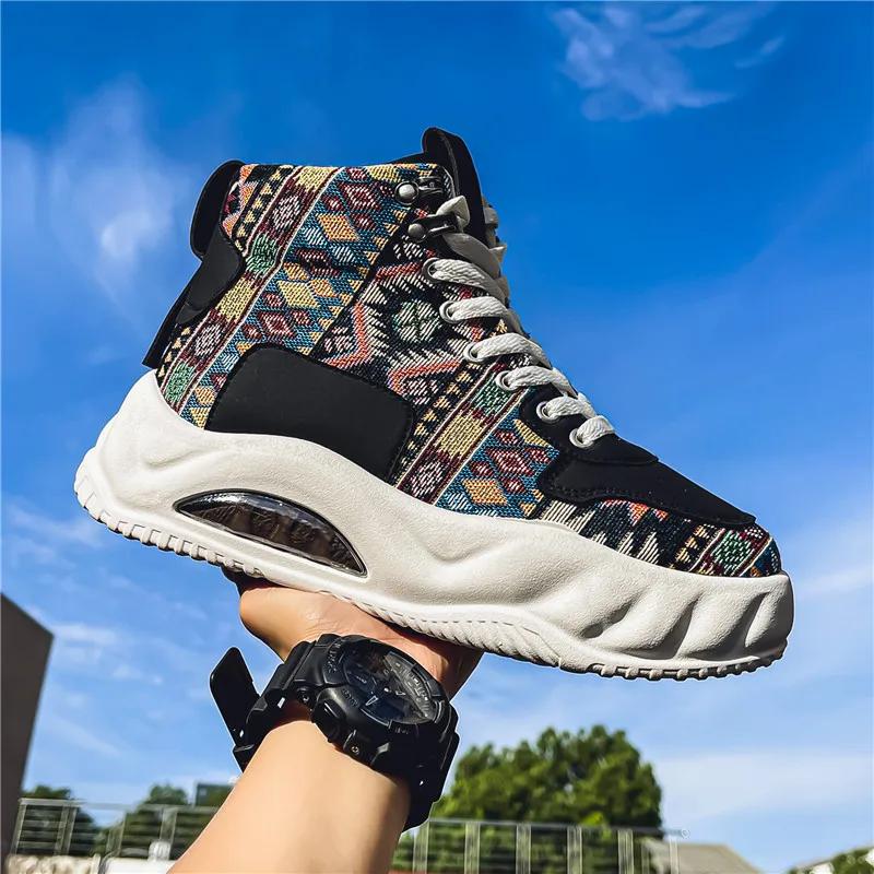 

2025 Новые Классические Высокие Мужские Кроссовки На Толстой Подошве, Увеличивающие Рост, Повседневная Обувь для Молодежи, Удобные Спортивные Кроссовки на Мягкой Подошве 39