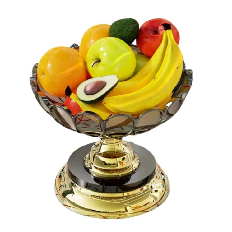 Practical Rotating Kitchen Tray 360 Degree Turn Plastic Multiple Tiers Snacks Bowl Space Saving Fruit Dish For Daily Use