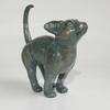 The new attractive bronze resin cat statue ornament is suitable for home tabletop, yard and garden decoration