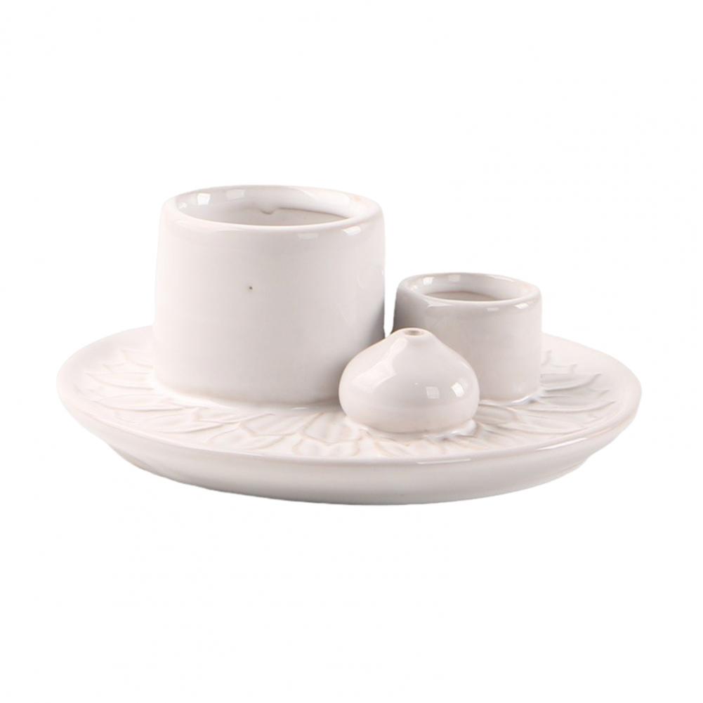 Eleganter Kerzenhalter Keramik-Kerzenhalter Moderner Keramik-Kerzenhalter Mehrzweck-Räucherstäbchenhalter für Meditation Yoga