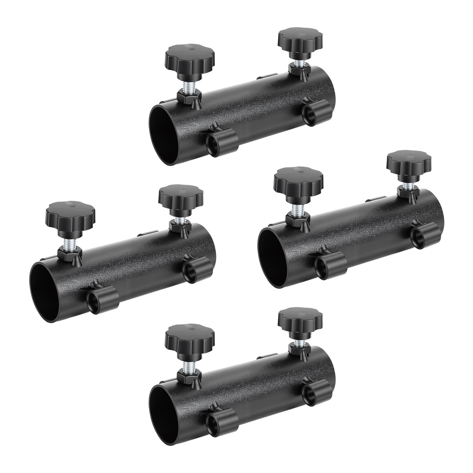 

4pcs Camping Tent Rod Holders Windproof Awning Rod Holder Portable Tent Fixed Tube Pole Stands for Fishing Hiking