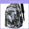 Striped Fashionable Printed Schoolbag Wear Resistant Anti Splashing Water Bag