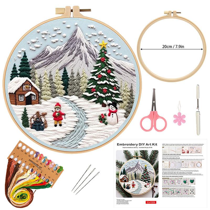 New Christmas Embroidery Handmade Diy Material Package Christmas Embroidery Belt Accessories