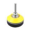 3 Inch Hook & Loop Sanding Backing Pad, Sanding Disc Pads with 1/4 Inch Shank & Soft Foam Layer Buffering Pad, Drill Attachment Polishing Kit for Air