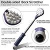 Extendable Retractable Telescoping Back Itch Relief Scratcher With Ball Massage Back Scratch Tool Portable Point Massage Stick