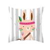 Funny Cute Animal Cushion Cover Cartoon Creative African Tribe Fox Pillow Case For Sofa Home Textile Pillow Covers Pillowcase