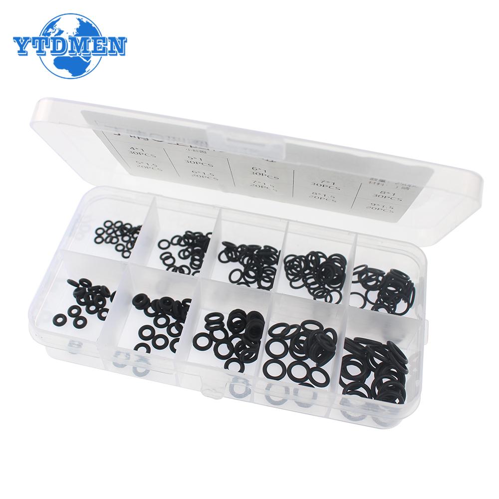 250PCS Nitrile Rubber O Ring Set Elastic Oil Resist Washer Gaskets Seals for Faucet Professional Plumbing Repair