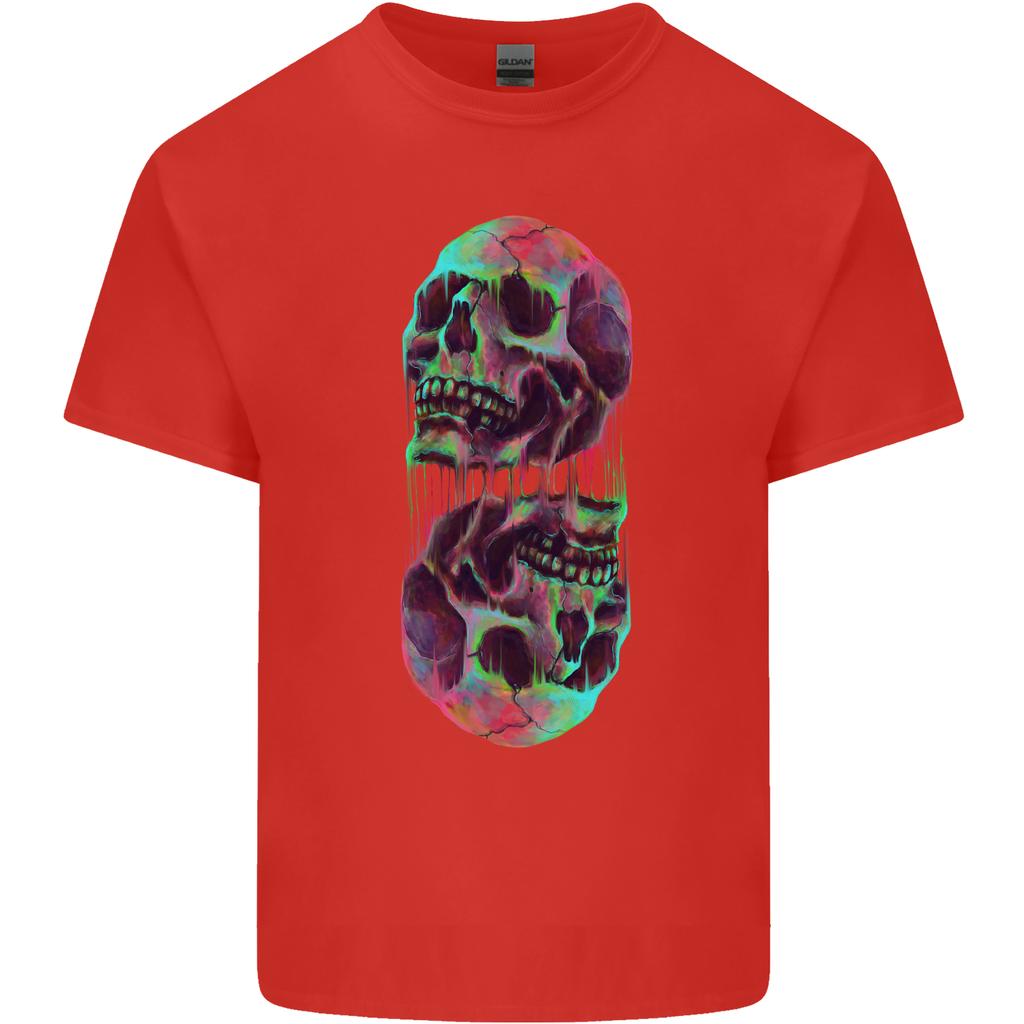Synthesize Skulls Unisexs Light Cotton TShirt