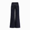Low-rise non-stick leg flared jeans, women's autumn new American retro Spice Girl wide-leg flared pants