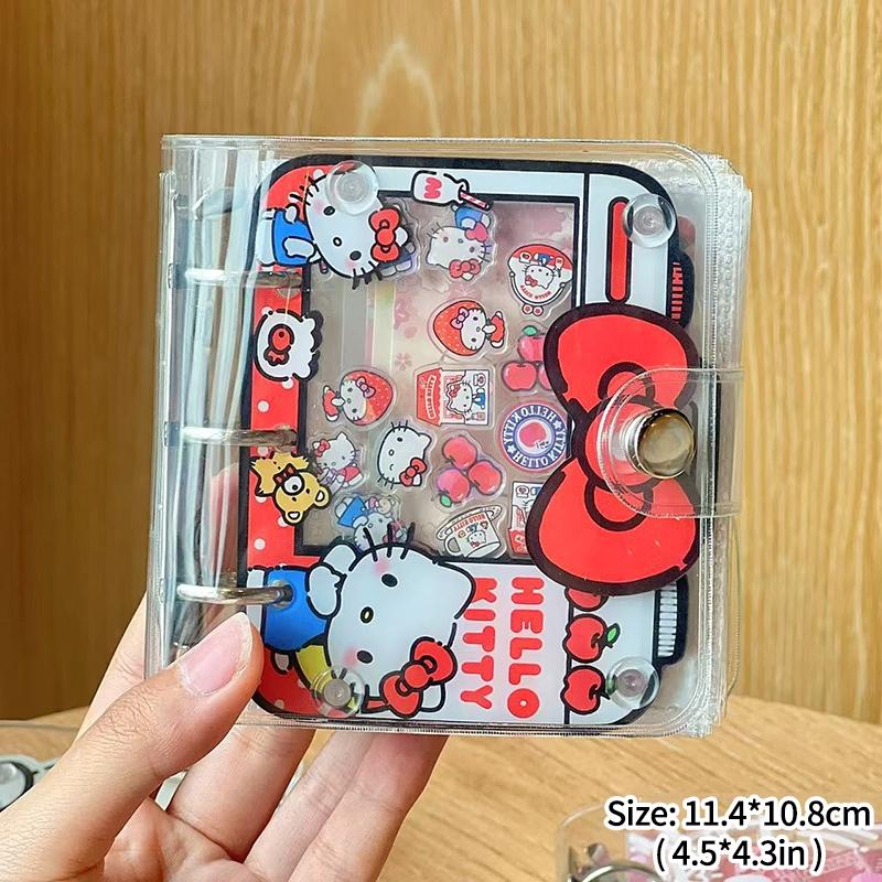 Creative Diy Stickers Notebook Transparent Sanrio 3D Sticker Inner Page Sticker Collection Book Protective Shell 3d Cartoon Present