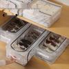 Under-Bed Transparent Shoe Storage Box with Steel Frame, Foldable & No-Install