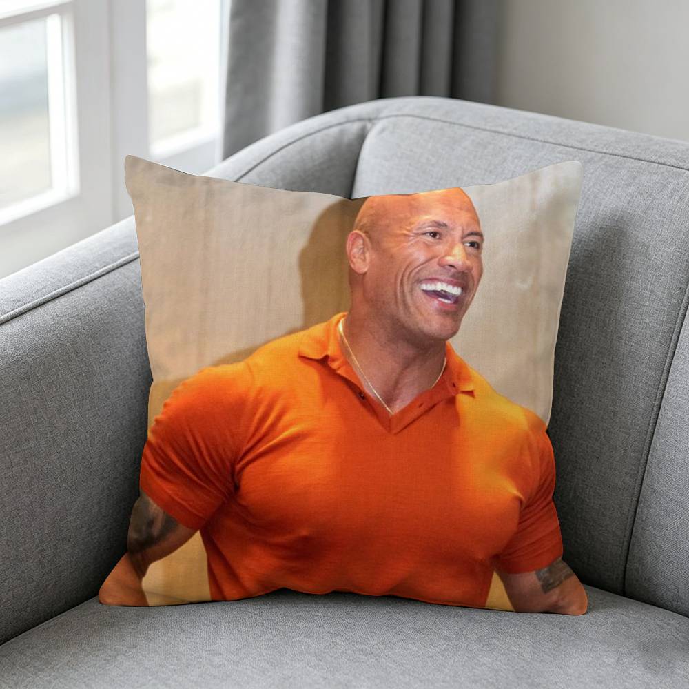 Actor Dwaynee Johnsonn Pillow Cover Simple Solid Color Design Surprise For Multiple Bedroom Styles