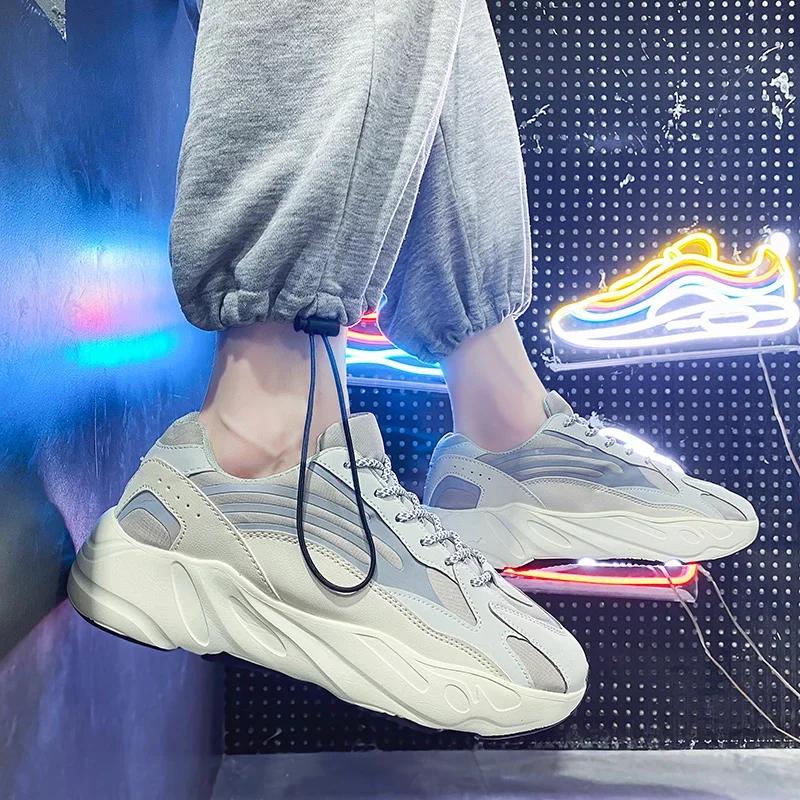 Men's Light Soled Leather Breathable Casual Shoes Women's Casual Shoes 2025 New Couples Running Sneakers