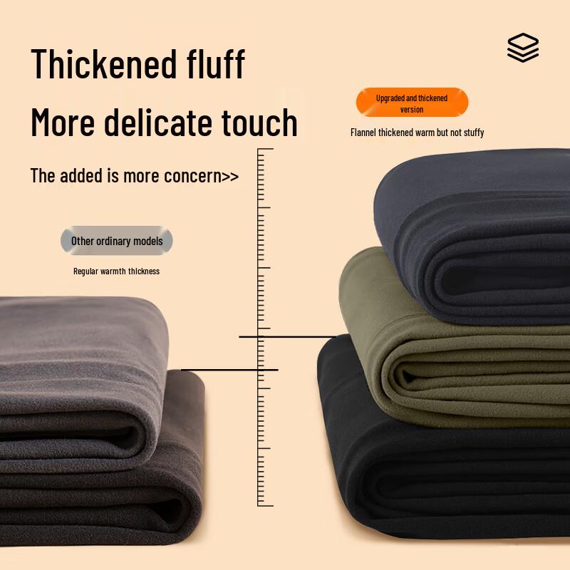 MINISO Men's Autumn/Winter Fleece-Lined Casual Jogger Pants