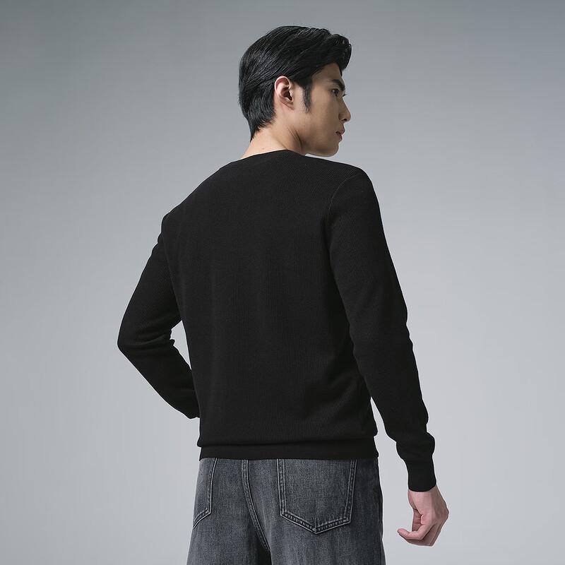 Men's Long-Staple Cotton Knit Pullover Sweater