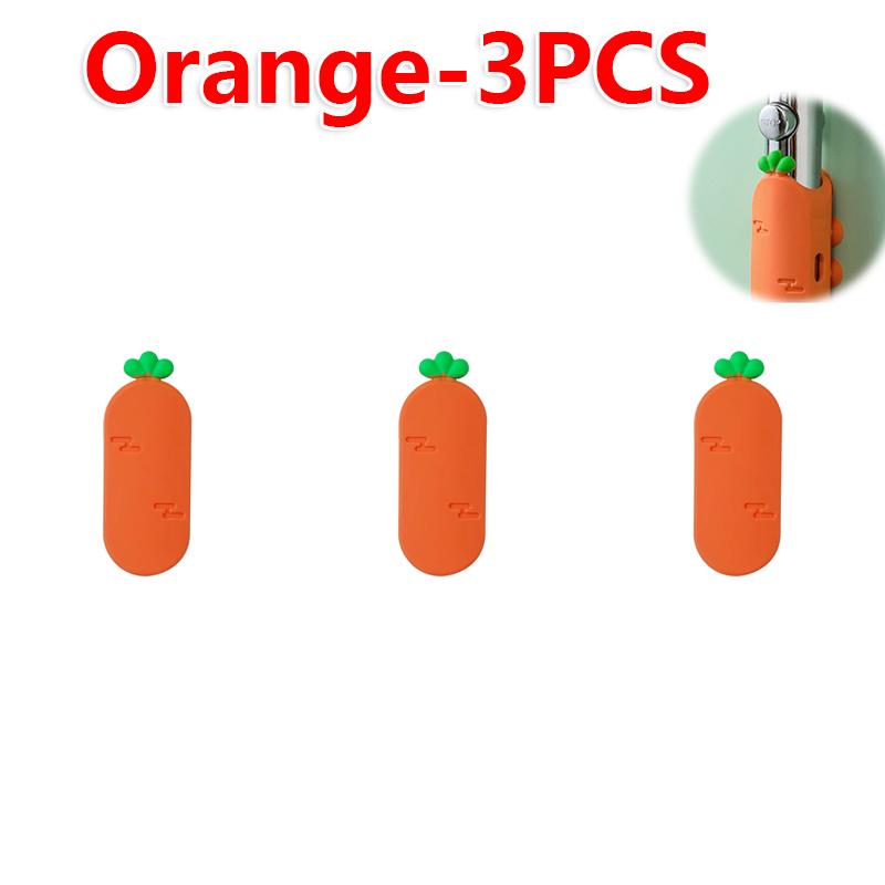 Universal Suction Shower Head Holder Wall Mount Adjustable Sticky Carrot Design Bathroom Storage Rack No Drill