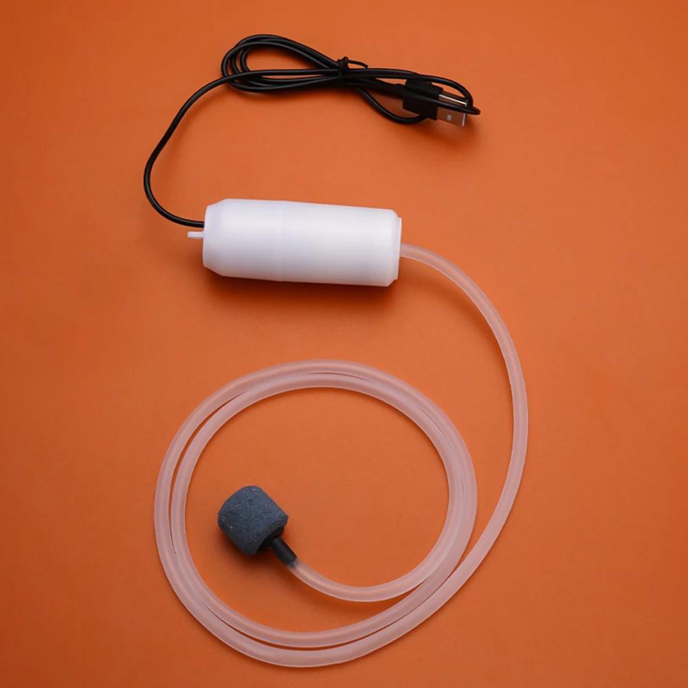 Mini Aquarium Air Pump Portable USB Fish Tank Oxygen Air Pump With Air Stone Mute Energy Saving Oxygen Pump For Aquarium Fishing