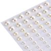 1 Sheet Plastic Semi-Circular Pearl Decoration Stickers For Diy Crafts Nail Art