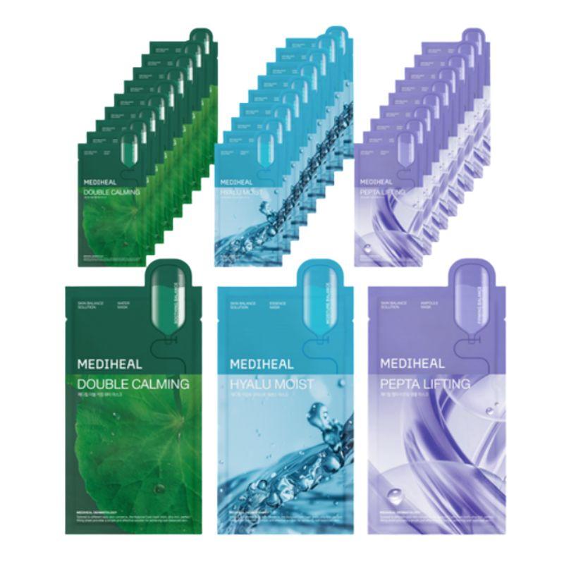 MEDIHEAL Daily Solution Mask Sheet 3-Type Special Set (30 Sheets)
