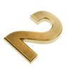 Golden Plastic House Number, Home Address Decor, Outdoor Door Number, Modern Address Number, Road Sign