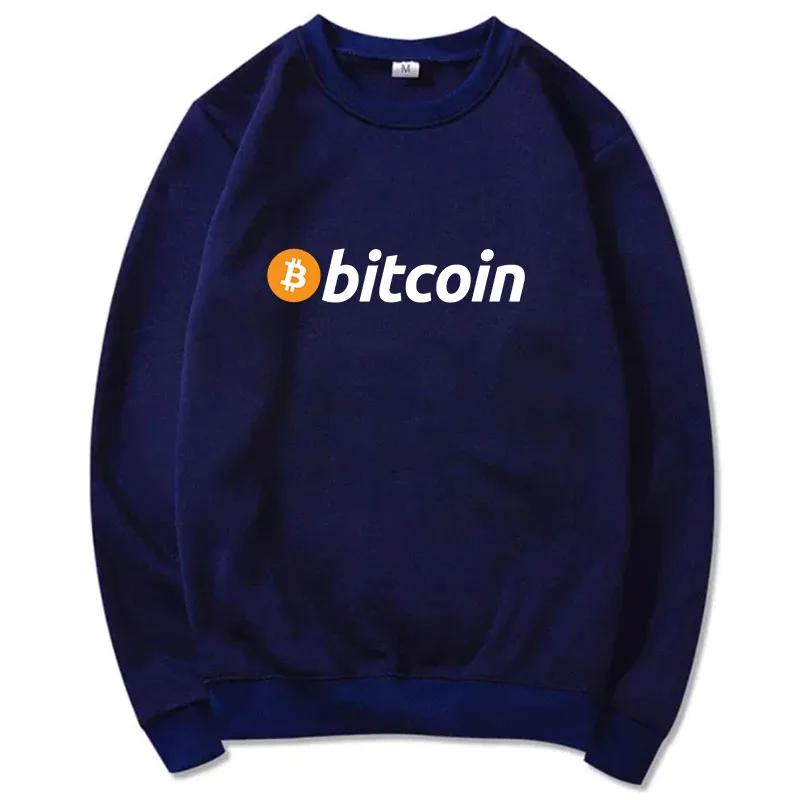 

Новый мужской свитшот с круглым вырезом Удобный женский худи с принтом Bitcoin Модный мужской пуловер Уличная трендовая мужская одежда 4XL