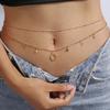 Simple Double Layer Bead Chain Ladies Waist Belly Chain Belly Belt Chain Body Jewelry Spring Summer Gifts