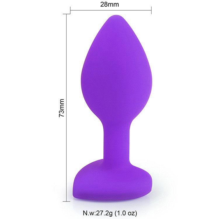Heart-Shaped Silicone Anal Plug – Adult Erotic Toy & Dilator