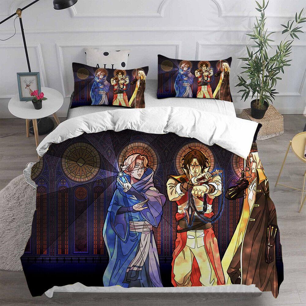 Cosplay Castlevania Trevor Belmont 3D Duvet Cover Bedding Set Pillowcase Quilt