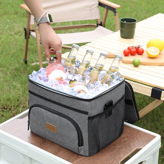 

Непротікаюча сумка для пікніка великої місткості з 3-шаровою ізоляційною системою, регульованими ременями, органайзер для їжі, сумка-тоут G