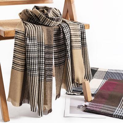2024 Women'S Business Commuter Imitation Cashmere Scarf Fashion Style Simple And Versatile Scarf, Warm And Cold Resistant Shawl
