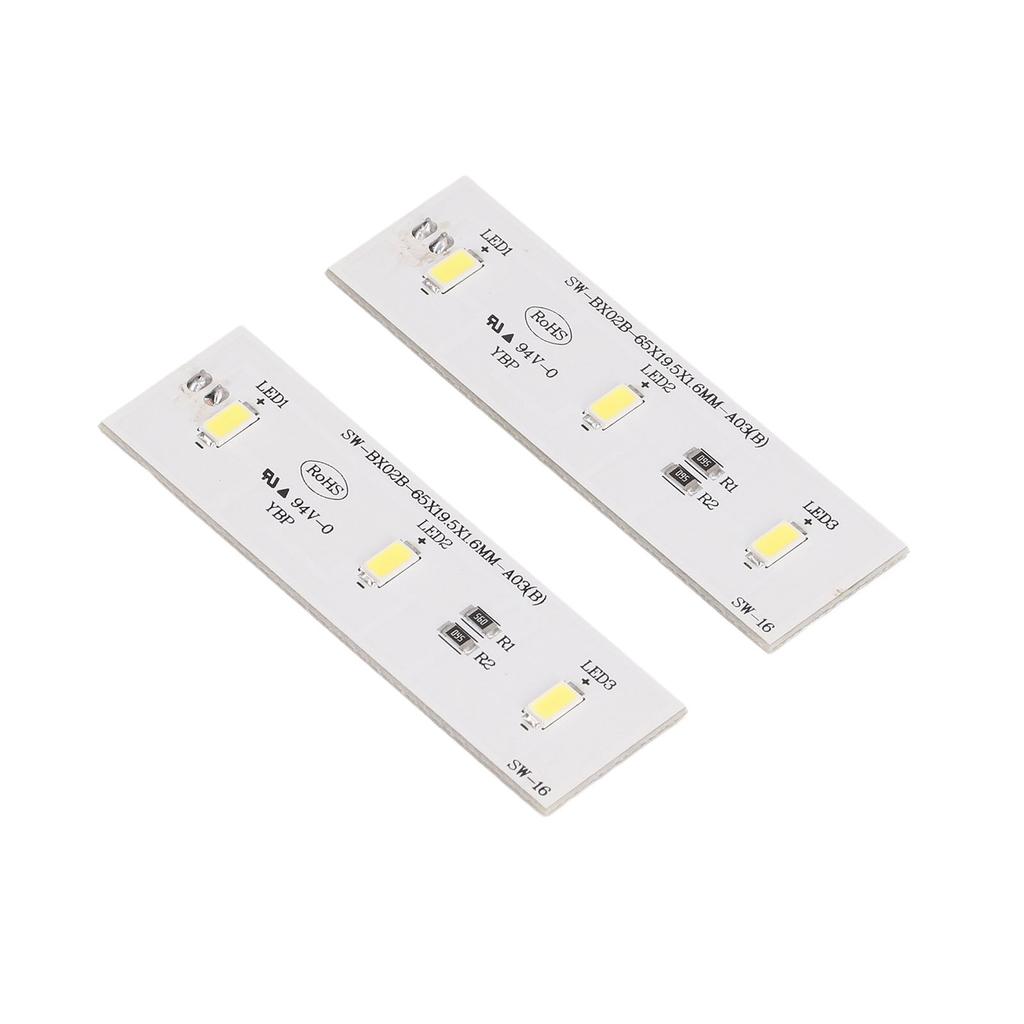 2 Stück Kühlschrank LED Lichtleiste Bar Ersatz Gefrierschrank Kühlschrank Lichtleiste Bar Reparaturteil für SW BX02B DC 12V