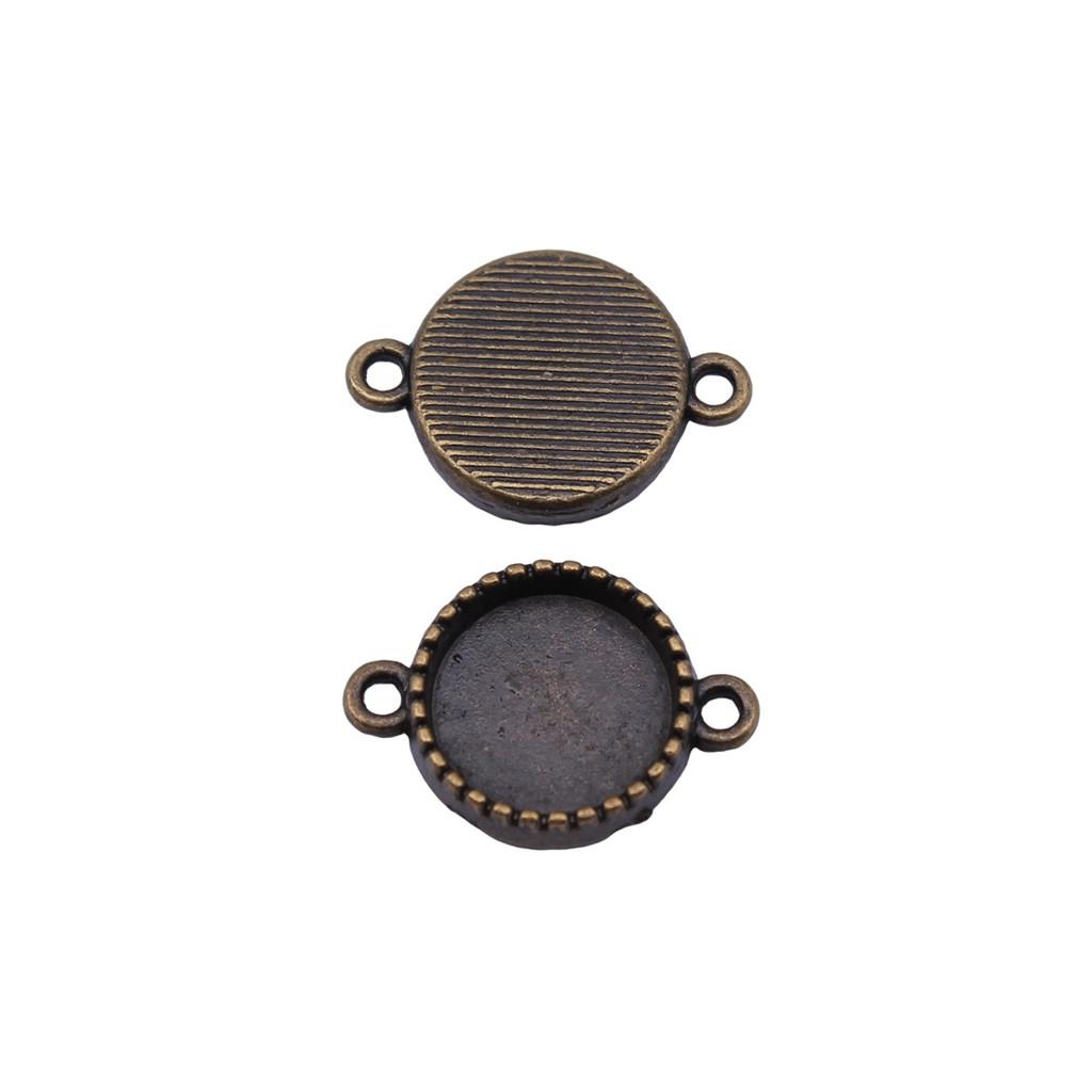 Vintage Metal Bezel Frames Resin Art Bezel Connectors For Photo Craft