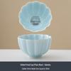 Jade White Porcelain Tea Cup with Flower Petal Design - Ceramic Tea Set for Women