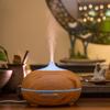 300ML 7Colors Change Wood Grain Aroma Air Humidifier