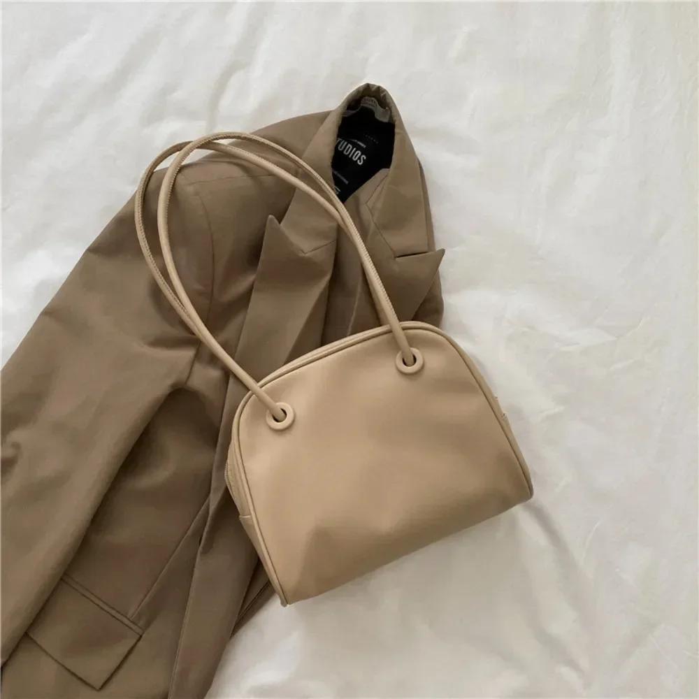 Handtaschen für Damen Retro Hochwertige Naht Schulter Unterarmtasche Nischendesign Herbst Neu Temperament Mode Umhängetaschen