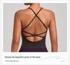 Cross-Strap Quick-Dry Yoga Vest: Versatile Running Sports Top with Stylish Back Design