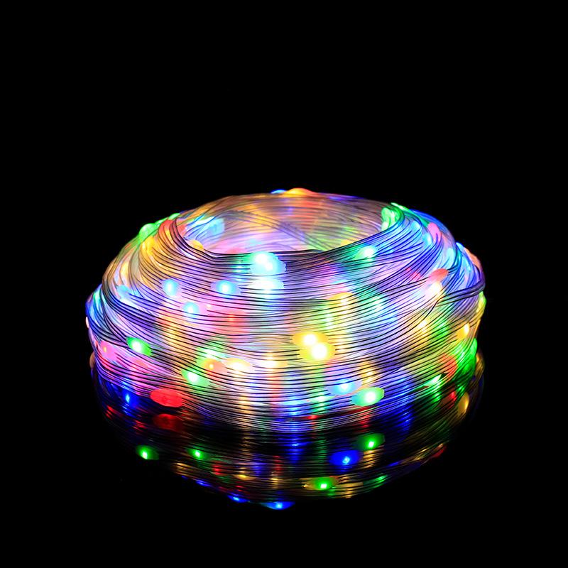 

Рождественские украшения для дома светодиодные гирлянды 20/50/100M EU/US Plug новогодняя уличная гирлянда 2025 на дом 50M 400LEDs&US Plug разноцветный