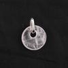 Rose Quartz Donut Pendant 925 Sterling Silver Gold Plated Rhodium Minimal Fine Jewelry Gift for Her