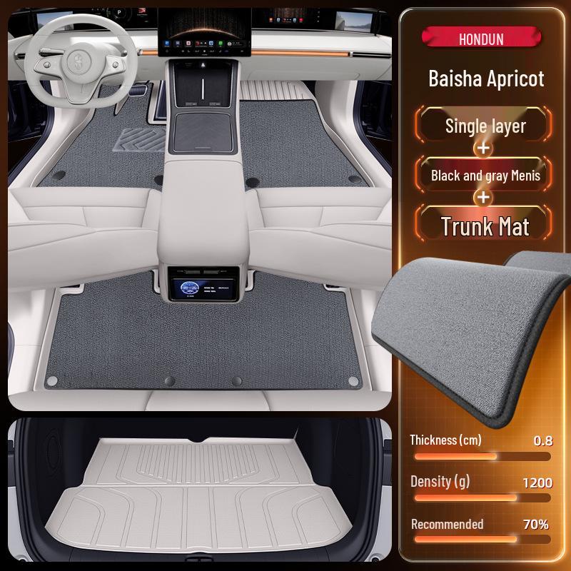 2026 Hongqi S9 TPE Floor Mats: Full Set Interior Carpet for Five Seats