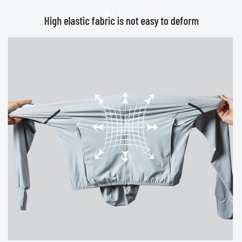 Lightweight UPF50+ Sun Protection Jacket - Breathable Ice Silk for Men & Women Summer Wear