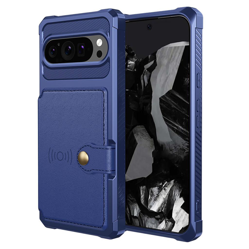 For Google Pixel 10/Pixel 10 Pro Case with Card Holder PU Leather + TPU Phone Back Cover