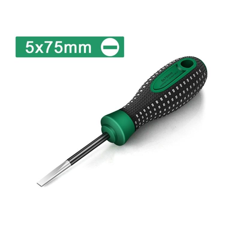 10 Piece Through Steel Core Screwdriver Set,Go-thru Steel Blade High Torque for Fastening,Chiseling or Loosening Seized
