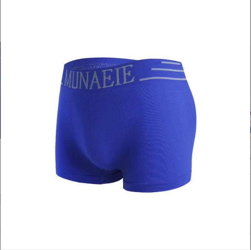 Mode Herren atmungsaktive Unterwäsche Unterhose Baumwolle Boxershorts Volltonfarbe Höschen